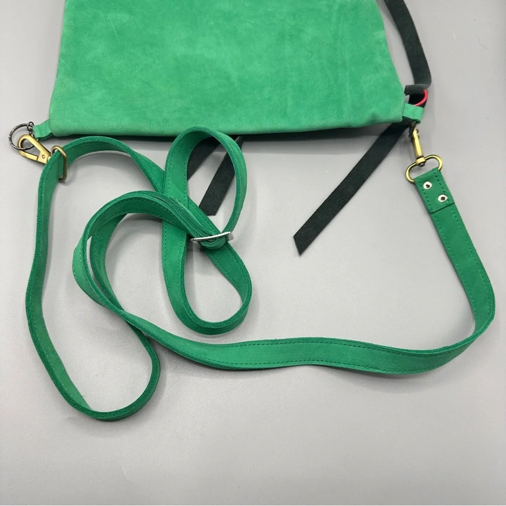 Sae Rebels Suede Crossbody Multicolour Made In Ethiopia Zip Bag - Picture 11 of 11